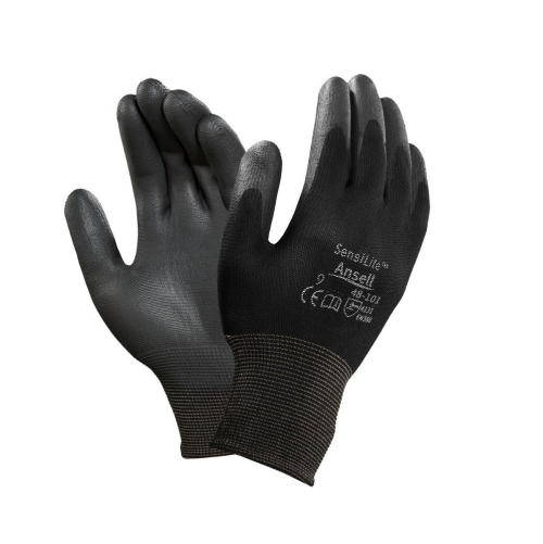Polyurethane work gloves / gypsum plaster / nylon